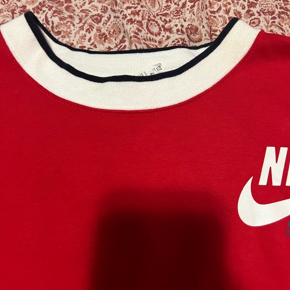 Red Nike Crop Sweater - Picture 5 of 15